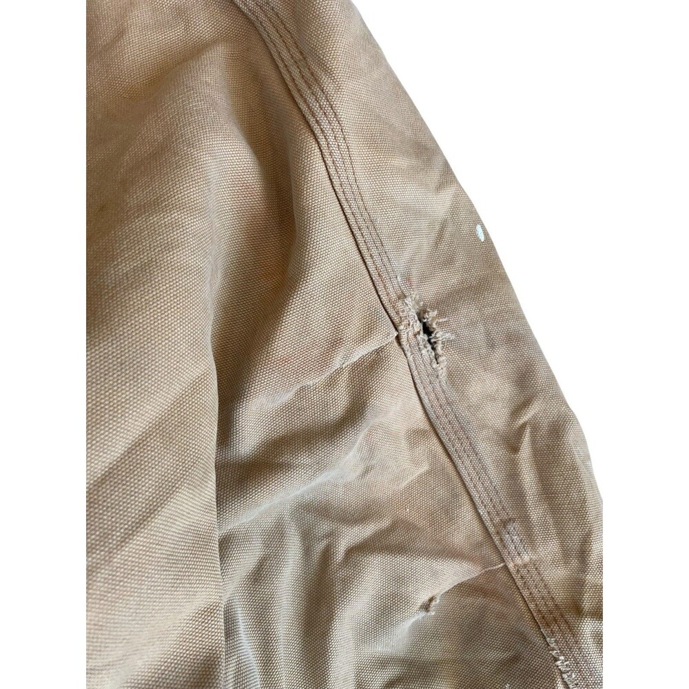 Vintage Carhartt J02 Duck Arctic Coat Size XL Brown Workwear Heavy Destroyed USA - Picture 16 of 16